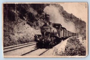 Japan Postcard View of Locomotive Train 6210 Approaching c1920's Antique