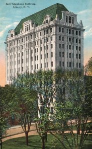 Vintage Postcard 1910's Bell Telephone High Rise Building Albany New York NY