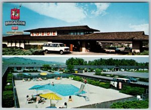 Brigadoon Lodge & Restaurant Vacaville CA - Postcard