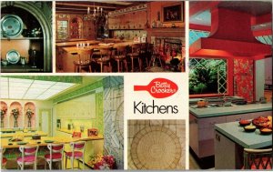 Multi View of Betty Crocker Kitchens Minneapolis MN c1975 Postcard D55