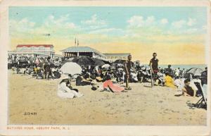 ASBURY PARK NEW JERSEY~BATHING HOUR -1916  POSTCARD