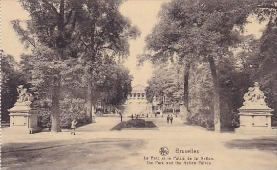 Belgium Brussells Bruxelles The Park and The Nation Palace