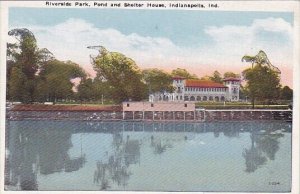 Riverside Park Pond And Shelter House Indianapolis Indiana