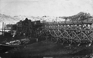 J12/ Primero Colorado RPPC Postcard c1910 Coal Mine Tipple Mining  267