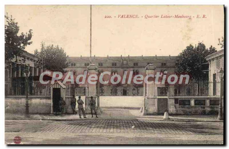 Postcard Old Quarter Valencia Latour Maubourg