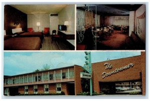 c1960's Multiview of Downtowner Motor Hotel & Restaurant Lexington KY Postcard