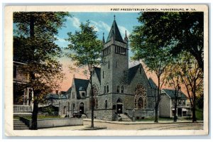 c1930's First Presbyterian Church Parkersburg West Virginia WV Vintage Postcard