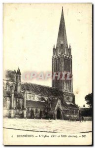 Old Postcard The Church Bernieres