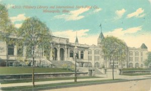 Minneapolis MN Pillsbury Library & International Stock Food Co 1912 Postcard