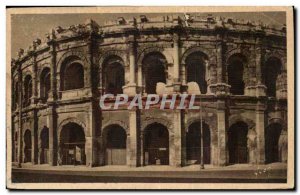 Old Postcard The Nimes bullring