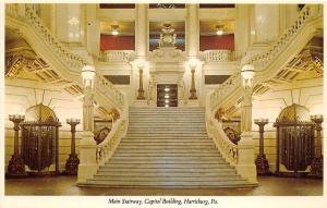 B32585 Main Stairway Capitol Building Pennsylvania Harrisburge  usa