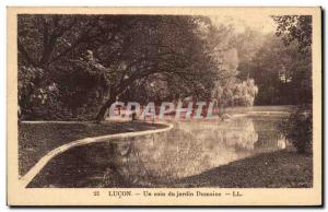 Old Postcard Lucon A corner of Dumaine Garden