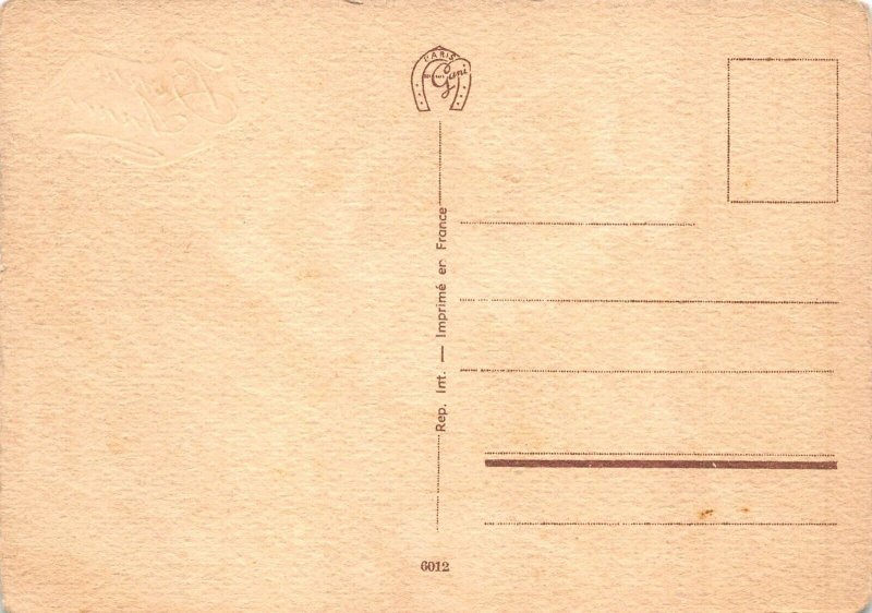 L405 New Year Greetings mountains snowy landscape postcard