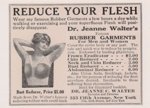 Rubber 1940s Bra Neck Bust Breast Reducer Advertising Postcard