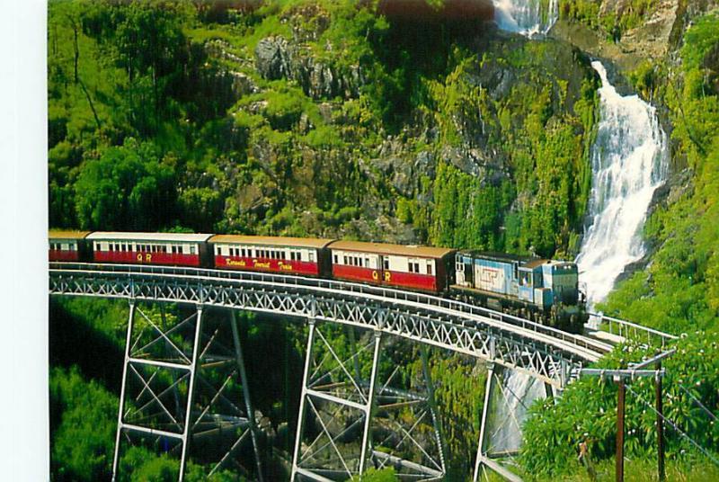 Postcard Kuranda Train Stoney Creek Falls John Robb Australia   # 3347A
