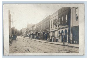 c1907 Wonderland 5¢ Moving Pictures Main Street Fremont, OH Vintage Postcard F6E