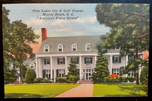 Vintage Postcard 1930-1945 Pine Lakes Inn & Golf Course, Myrtle Beach, SC