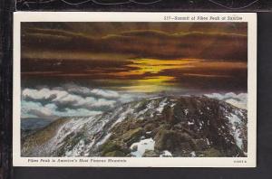 Sunrise,Summit Pike's Peak,CO Postcard 