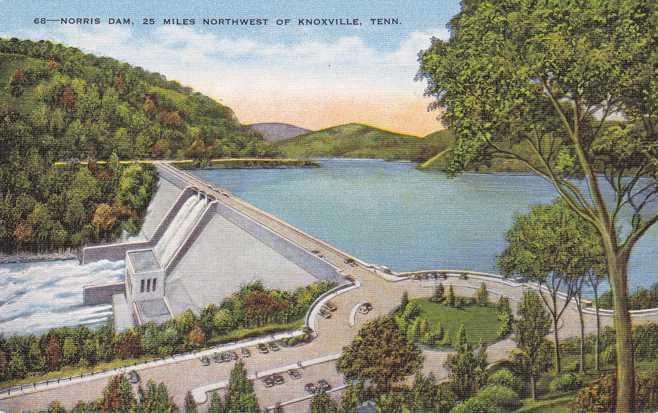 Norris Dam 25 miles from Knoxville TN, Tennessee - Linen