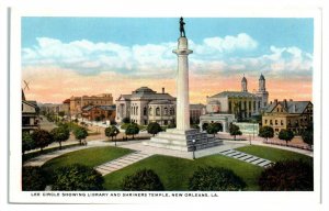 General Lee Confederate Statue, New Orleans, LA Postcard REMOVED 2017 *6S(3)11