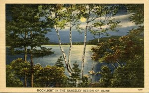 ME - Rangeley. Moonlight at Rangeley Lake