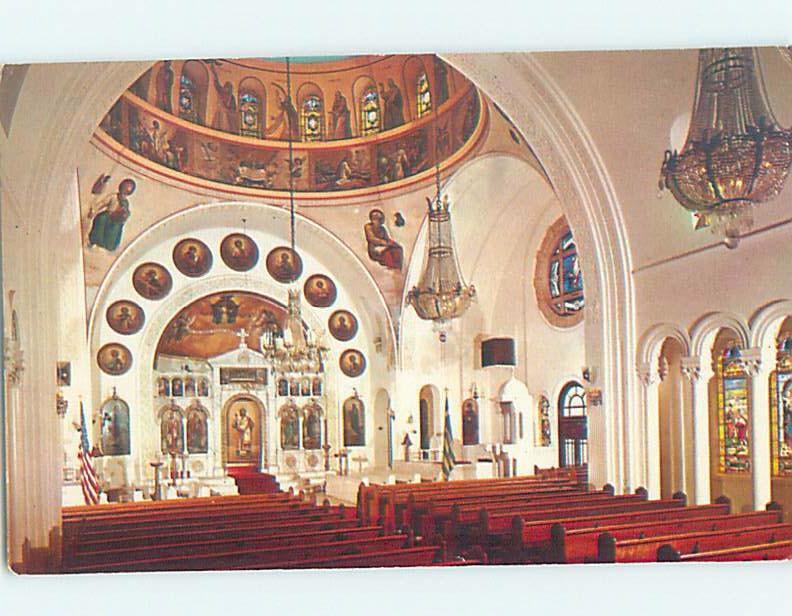 Pre-1980 CHURCH SCENE Tarpon Springs - Near Tampa Florida FL A9033