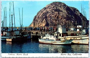 Postcard - Famous Morro Rock - Morro Bay, California