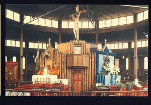 Auriesville, New York/NY Postcard, Shrine Of the Martyrs, Coliseum Interior