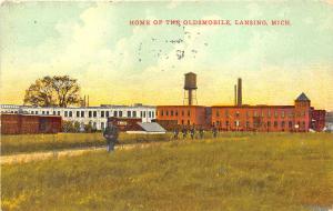 Lansing MI Home of The Oldsmobile Auto, in 1911 Postcard