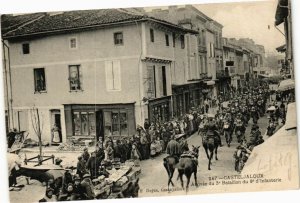 CPA AK CASTELJALOUX - Arrivée du 3e bataillon du 9e infanterie (210649)