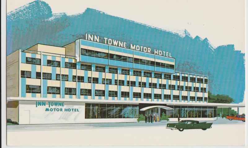 Albany NY INN TOWNE MOTOR HOTEL Postcard