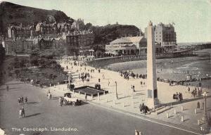 uk16003 the cenotaph  llandudno wales real photo uk