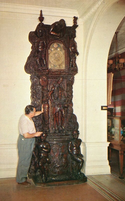 Vintage Postcard 1961 Dick Whittington Clock Lightner Museum St