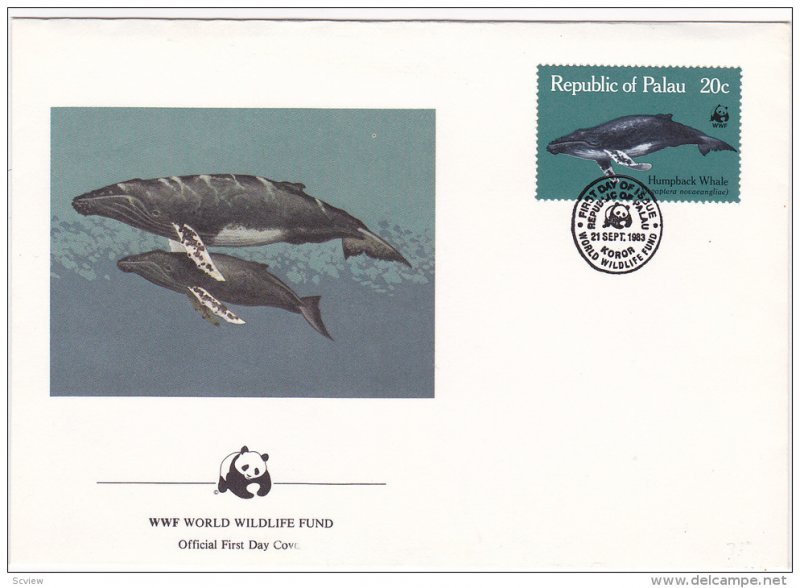 Republic of Palau , 1983 , Humpback Whale ; Official First Day Cover