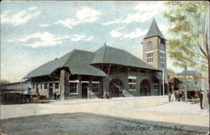 Raleigh NC Union RR Depot Train Station c1910 Postcard
