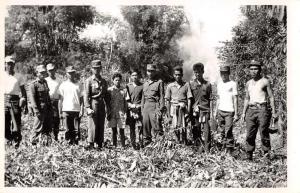 Thailand Military Navy In Field Real Photo Antique Postcard J61418