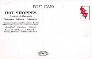 Hot Shoppes Batlimore, Maryland, USA Unused 