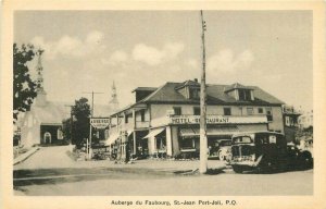 Automobiles Canada Quebec Hotel Restaurant 1920s Postcard 21-3540