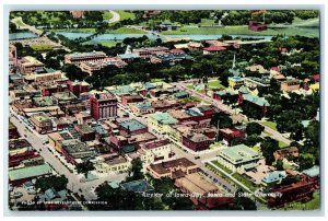 c1950's Airview Of Iowa City & State University Iowa City IA Unposted Postcard