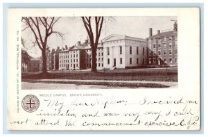 c1900s Middle Campus, Brown University Providence RI Unposted PMC Postcard
