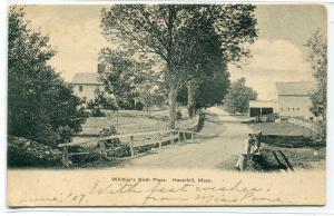 Whittier's Birth Place Home Haverhill Massachusetts 1907c postcard