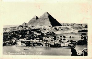 Egypt The Pyramids and Village during Nile Flood 03.02