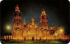 CPM AK La Catedral de MEXICO, Vista de Noche MEXICO (649146)