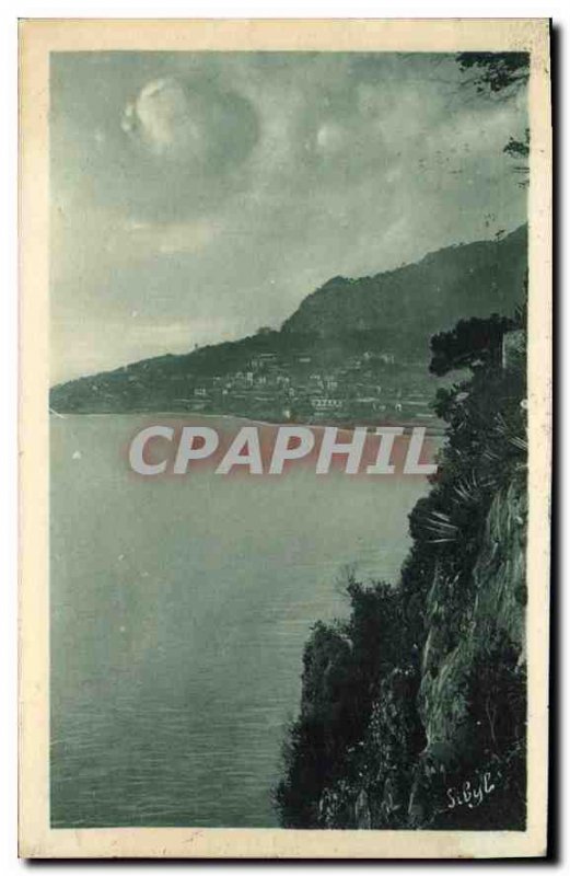 Postcard From Old Rock of Monaco in Cap d'Ail