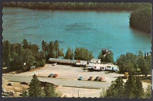 Ontario ENGLISH RIVER Aerial Brown's of English River Hwy 17 Chrome 1950s-1970s