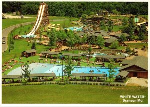 Branson, MO Missouri  WHITE WATER PARK  Pools~Slides~Flume Rides  4X6 Postcard