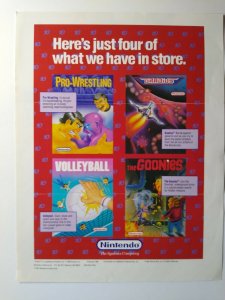 PlayChoice 10 Arcade Flyer Original Retro Video Game Art Print Sheet 1987