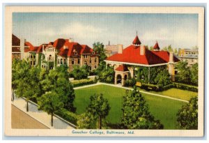 c1930's Goucher College Baltimore Maryland MD Vintage Posted Postcard