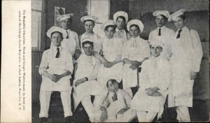 Freeville New York NY Republic Chocolate Adv Boys Chefs Child Labor? Postcard