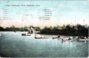 Postcard BOAT SCENE Nashville Tennessee TN AI3039